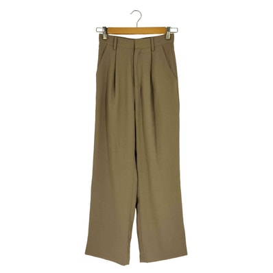 後ろスリット タックパンツ【1142296095526】