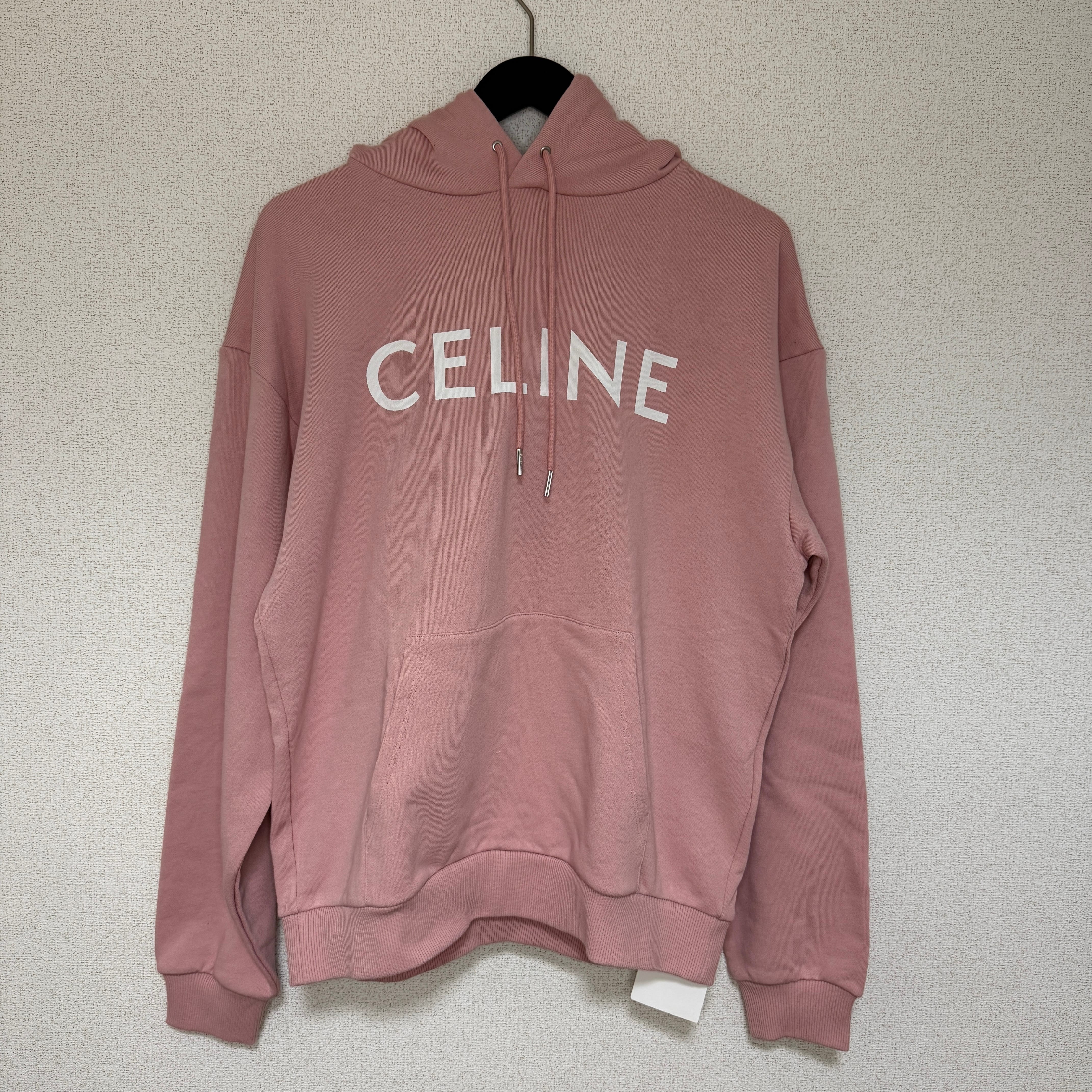 【新品】CELINE セリーヌ 2022 ピンク パーカー メンズ レディース タグ付き