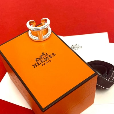 HERMES エルメス オスモズ GM リング シルバー925 リング・指輪 17号 シルバー
73747