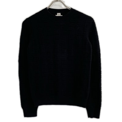 エルメス 2H2630DA ブラック ウール ラウンジウェアヴォヤージュ ニット 34