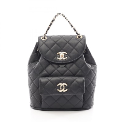 シャネル CHANEL マトラッセ リュックサック バックパック バッグ キャビアスキン(グレインドカーフ) レディース ブラック系 【中古】