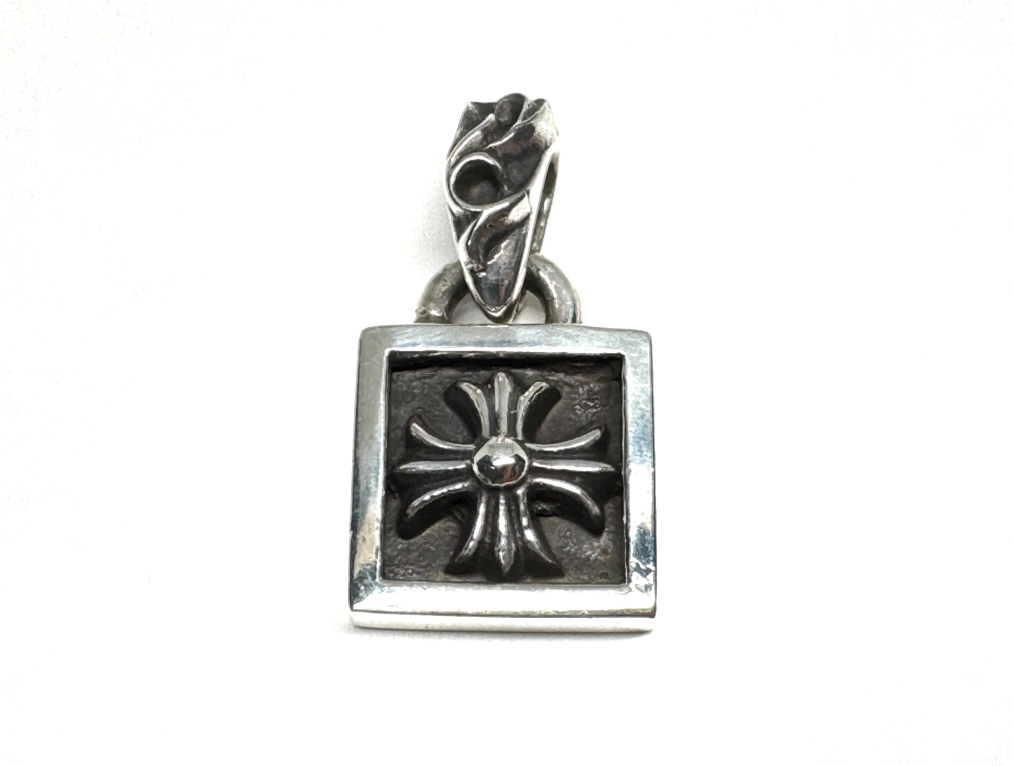 Chrome Hearts Framed CH Plus Charm "Silver"