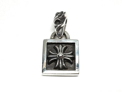 Chrome Hearts Framed CH Plus Charm "Silver"