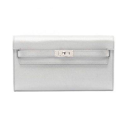 エルメス HERMES ケリートゥーゴー ショルダーバッグ バッグ レザー シェーブルシャムキラ K刻印(2025年製造) レディース シルバー系 アルジャン 【中古】
