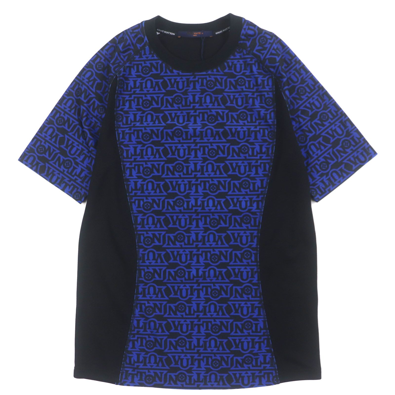 ルイヴィトン 半袖Ｔシャツ スノーテクニカル ブルー ブラック メンズ XS