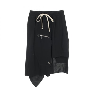 リックオウエンス Rick Owens DRACCA SKIRT アシンメトリー スカート 衣料品 ボトムス ウール レディース ブラック系 【中古】