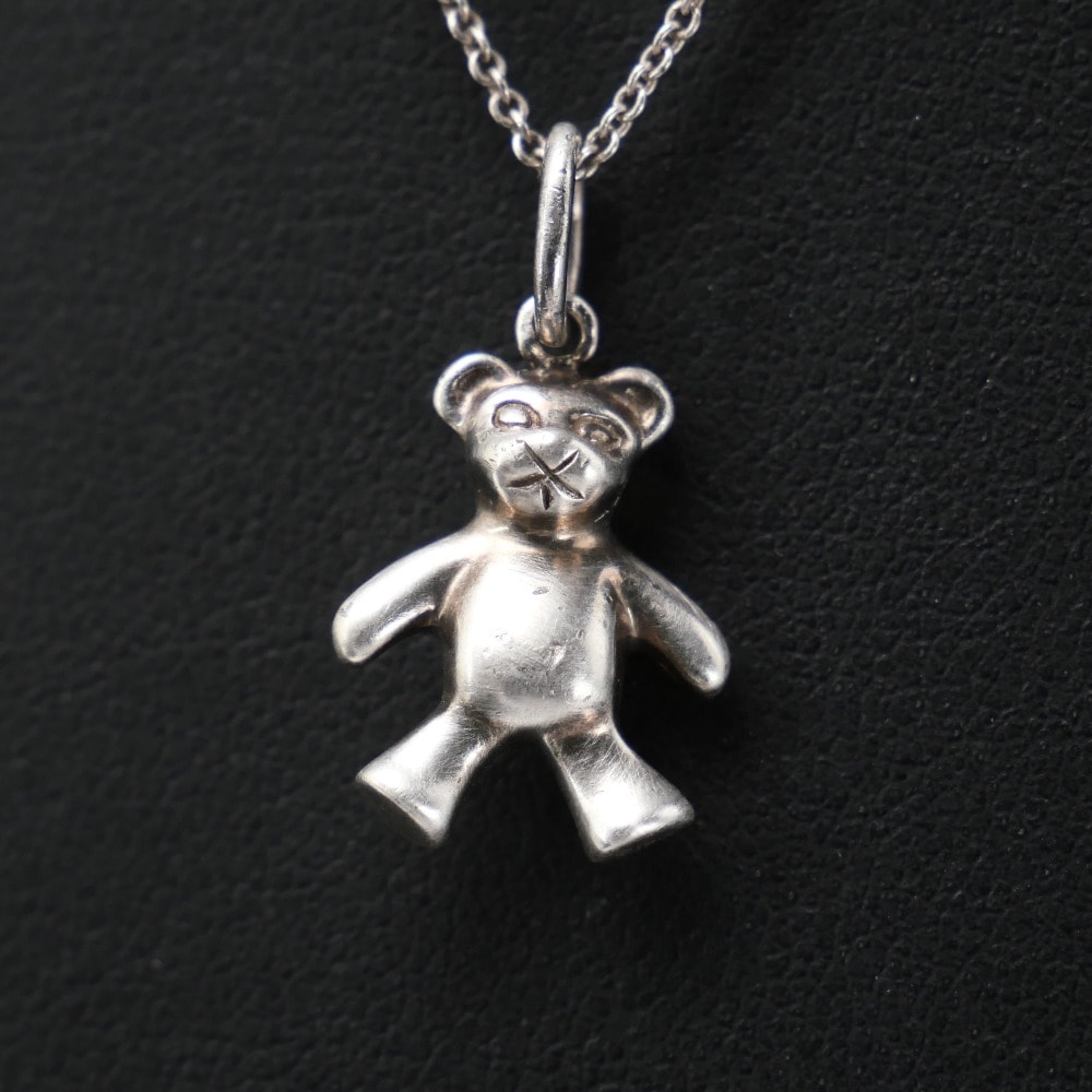 TIFFANY&Co. ティファニー ネックレス テディベア ペンダント AG925 シルバー ブランド古着【中古】20250527/RA4862