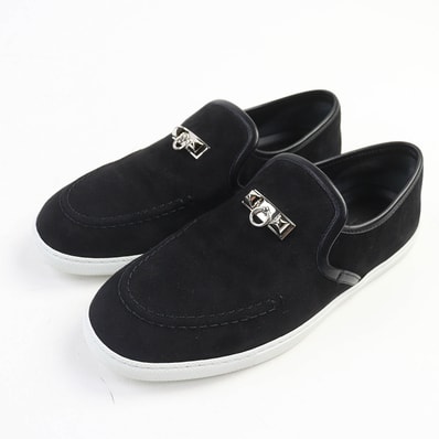 美品 エルメス
スニーカー モカシン ジュール メドール ブラック レディース 38