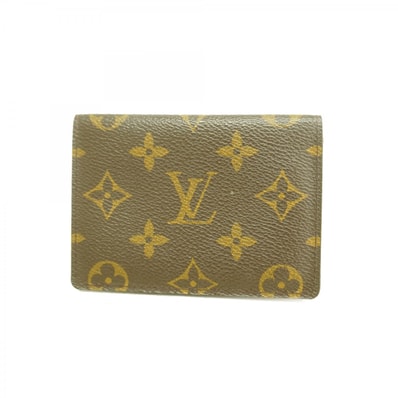 【6dd4238】ルイヴィトン カードケース モノグラム ポルト2カルトヴェルティカル M60533 ブラウン【中古】メンズ レディース ユニセックス