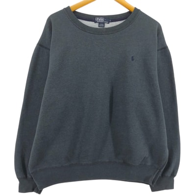 古着 ラルフローレン Ralph Lauren POLO by Ralph Lauren ワンポイントロゴスウェットシャツ トレーナー メンズL相当/eaa524029