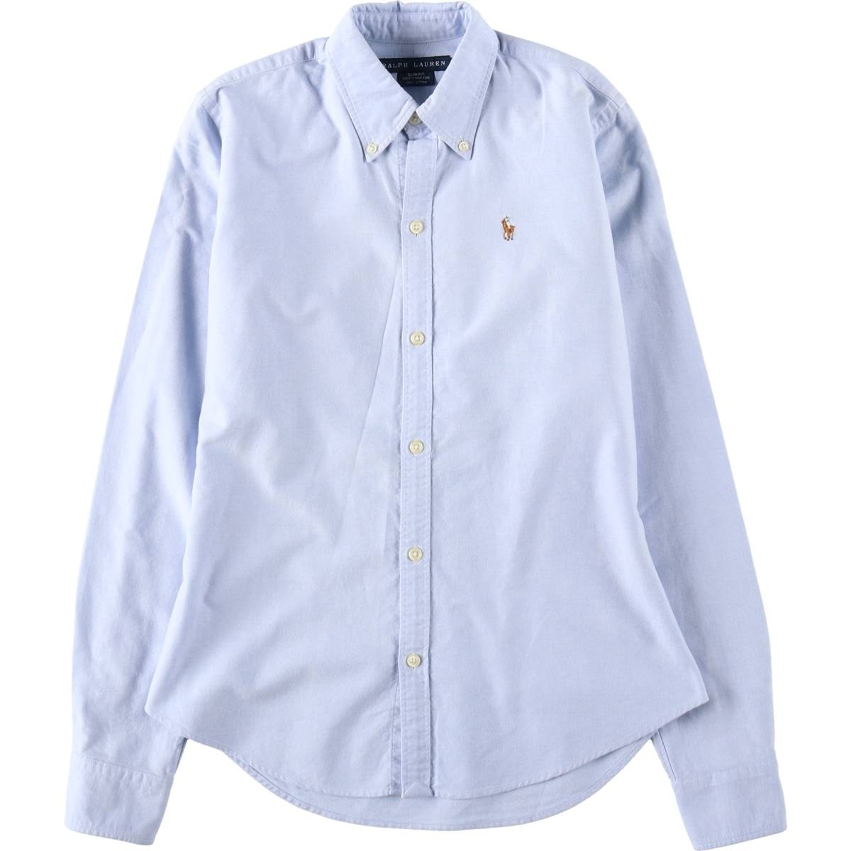 古着 ラルフローレン Ralph Lauren SLIM FIT スリムフィット 長袖 ボタンダウンシャツ レディースS相当/eaa652789