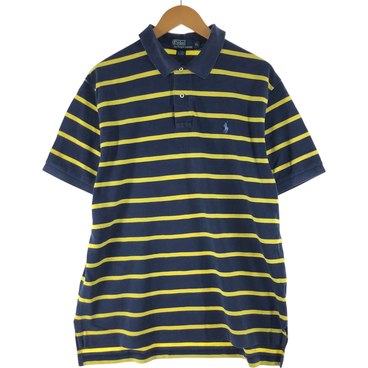 古着 ラルフローレン Ralph Lauren POLO by Ralph Lauren 半袖 ボーダー ポロシャツ メンズXL相当/eaa566526