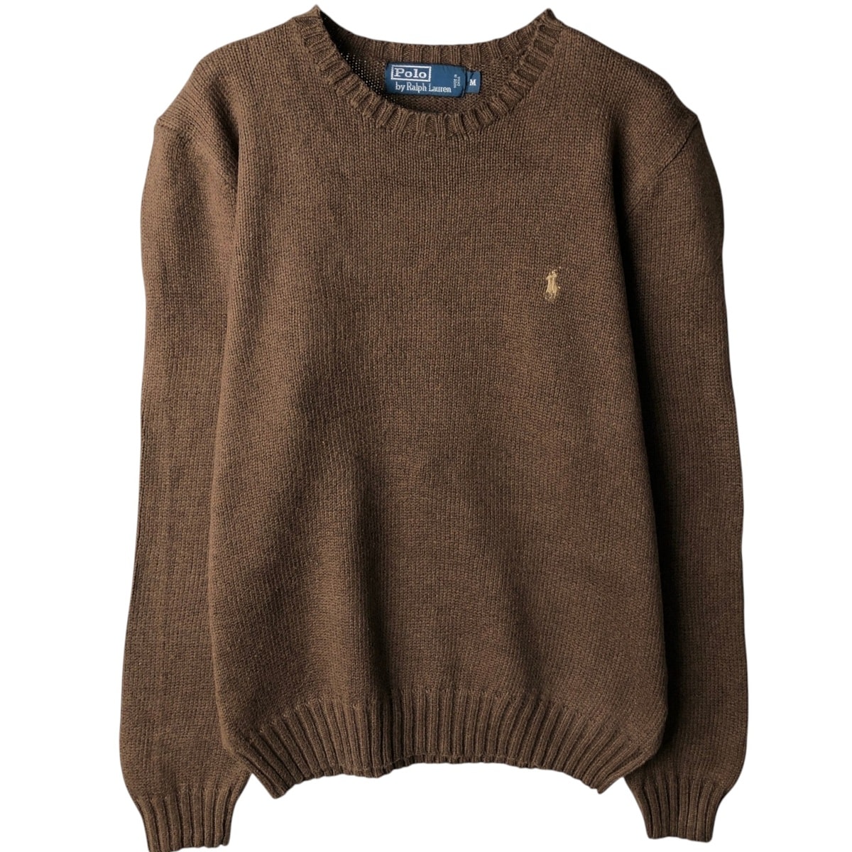 古着 ラルフローレン Ralph Lauren POLO by Ralph Lauren コットンニットセーター メンズM相当/eaa637156