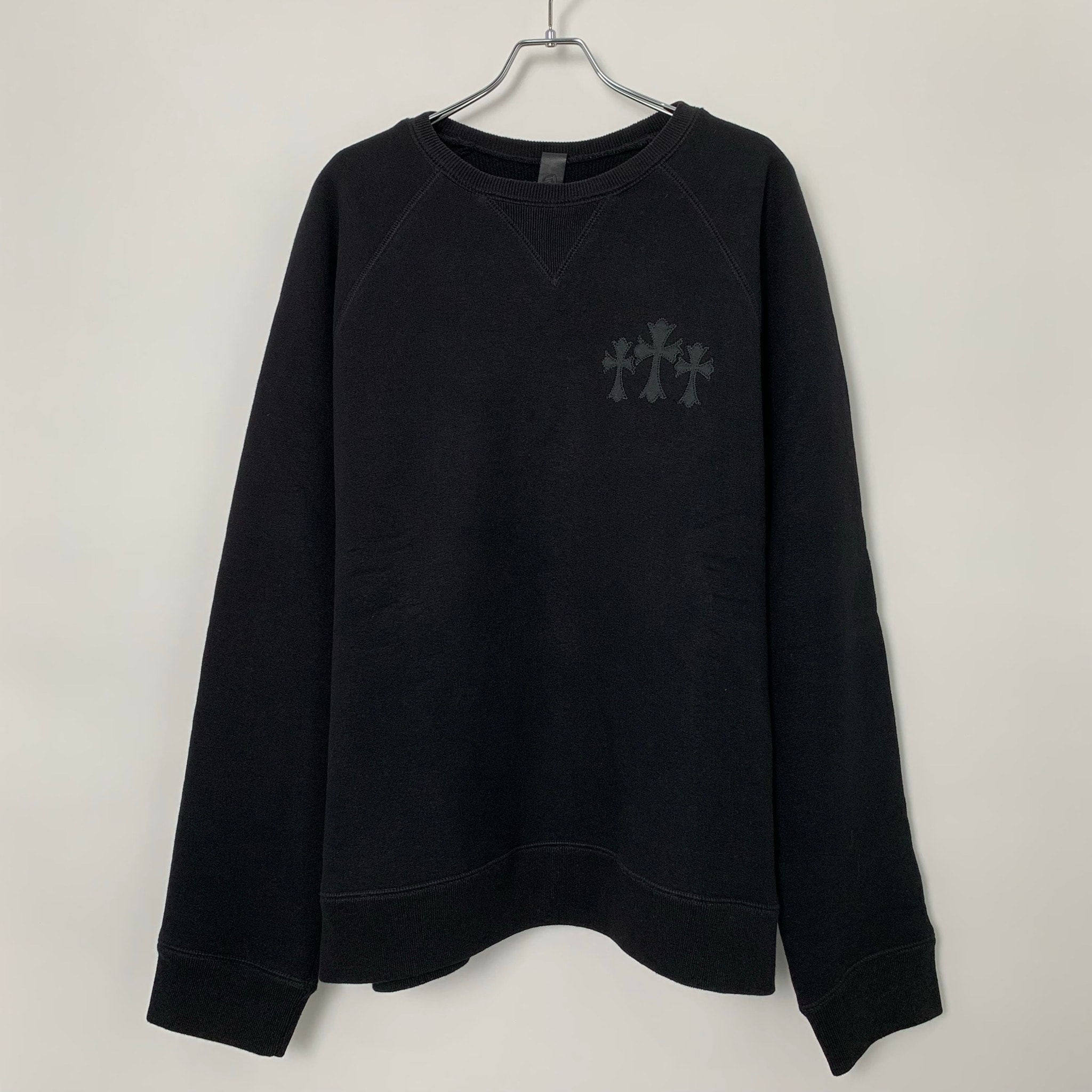 Chrome Hearts Back CH Logo Cemetery Cross Sweatshirt "Black"