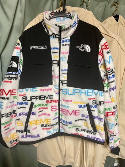 Supreme x The North Face Steep Tech Fleece Jacket "White"
