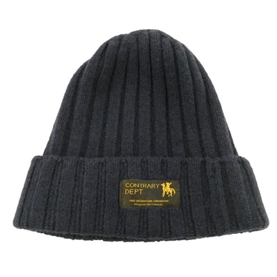 VISVIM ビズビム 22AW 0522903003002 CONTRARY DEPT KNIT CAP コントラリー デプト ニット キャップ ネイビー系【中古】