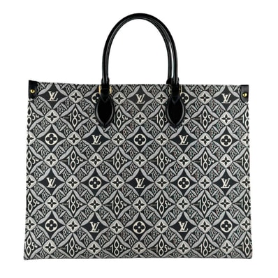 ルイ ヴィトン LOUIS VUITTON ハンドバッグ ショルダーバッグ モノグラムジャガード オンザゴーGM キャンバス/レザー ブラック/グレー/ホワイト レディース M57207【中古】 z9453