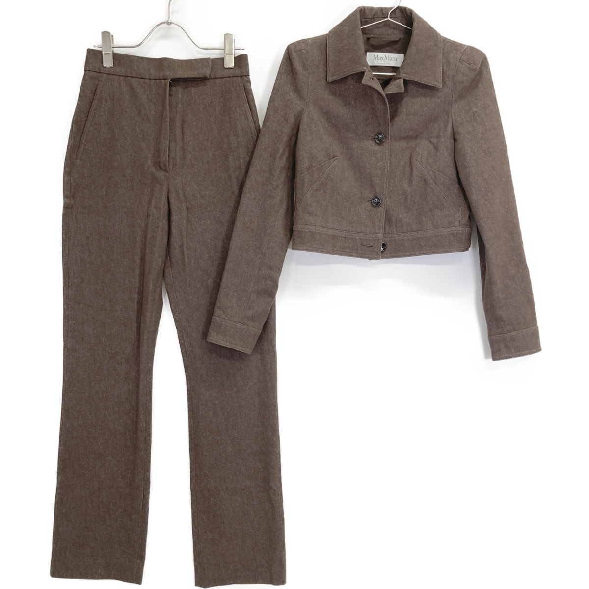 マックスマーラ 【美品/25SS】25110410136/25111310136 Carpa デニム ショートジャケット/パンツ ジャケット34/ボトムス36