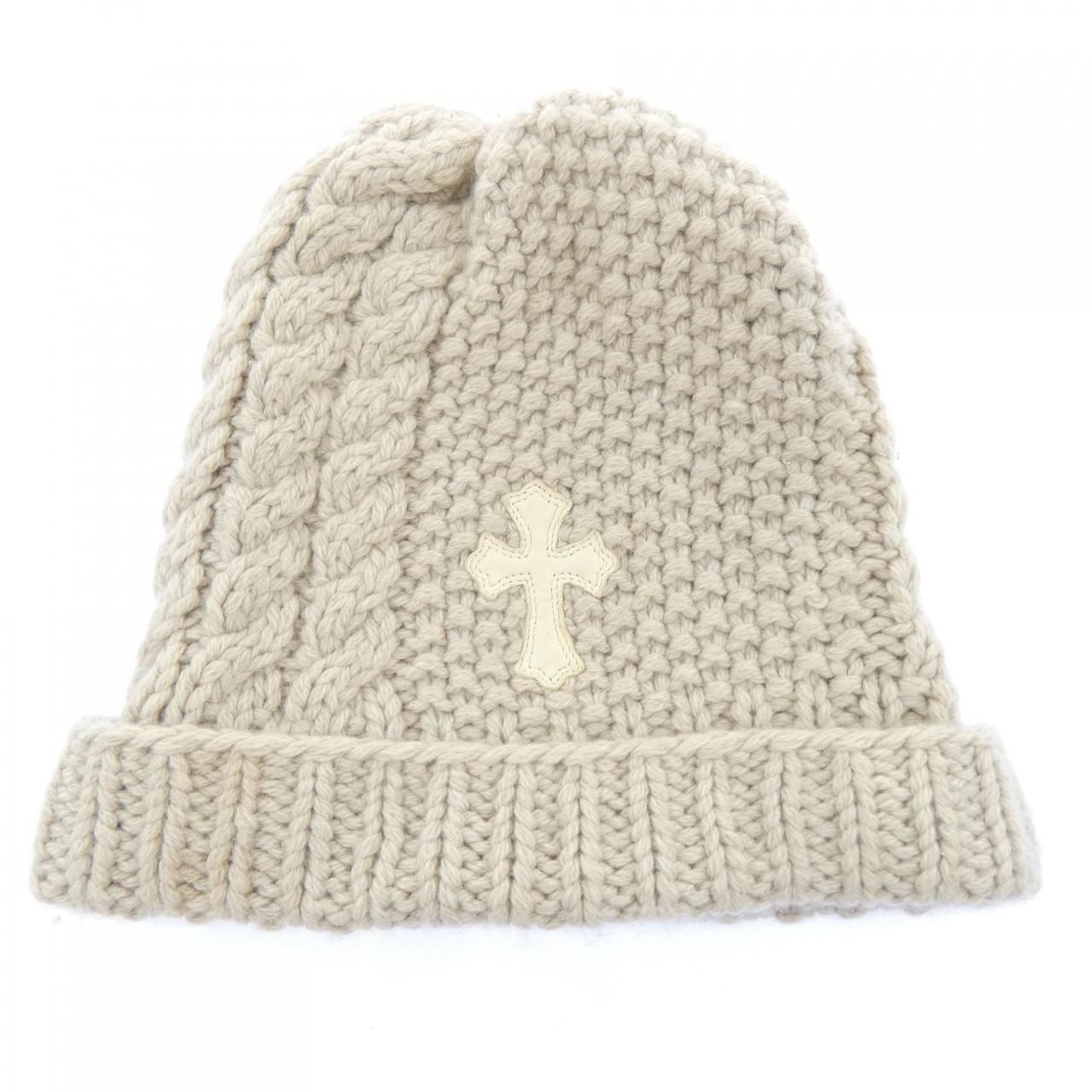 クロムハーツ CHROME HEARTS クロスパッチ 2238-304-5640-2100 ニットキャップ
