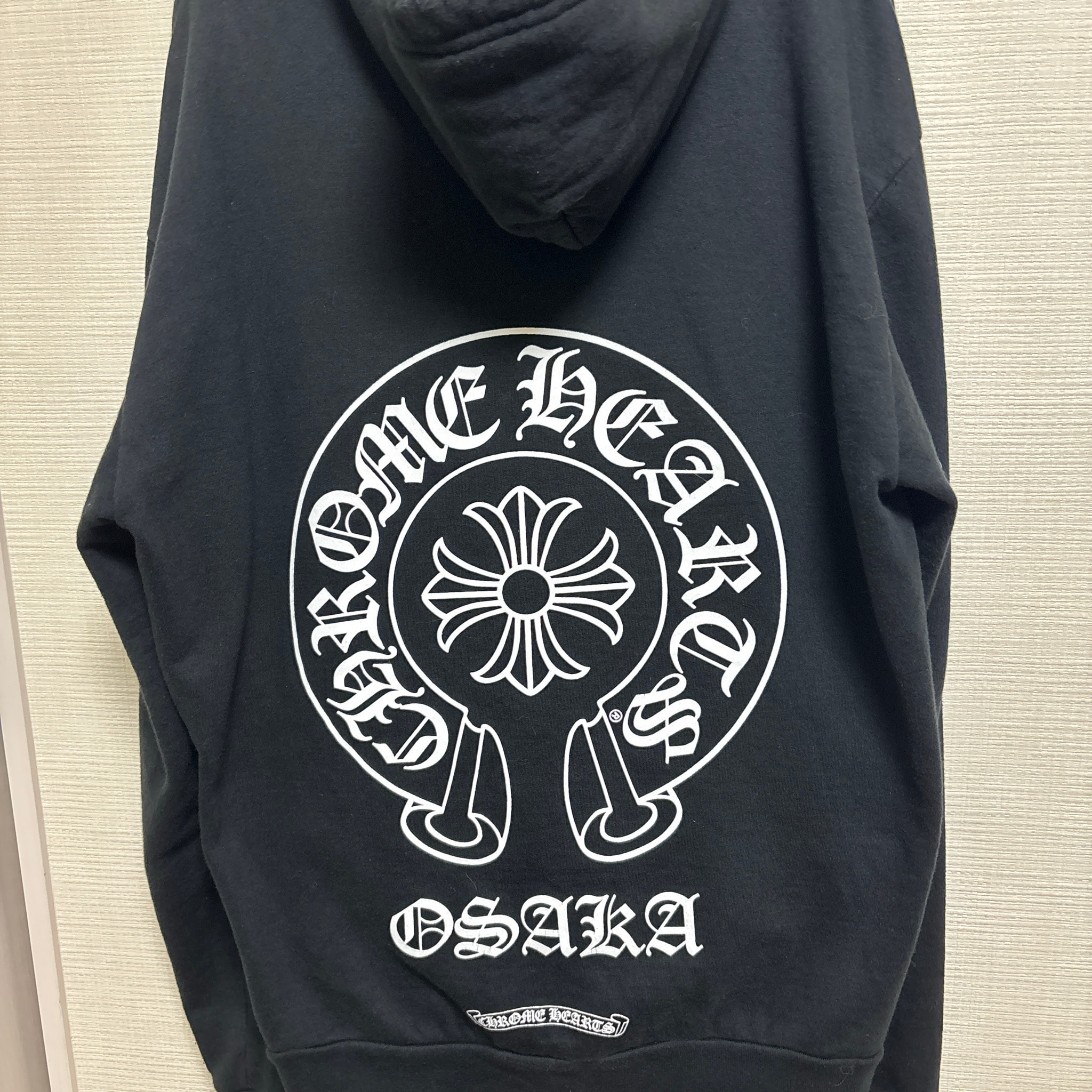 Chrome Hearts Osaka Exclusive Horseshoe Print Pullover Hoodie "Black"