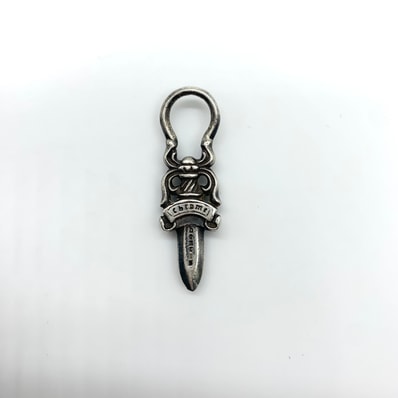 Chrome Hearts #5 Dagger Charm Zip 2 "Silver"