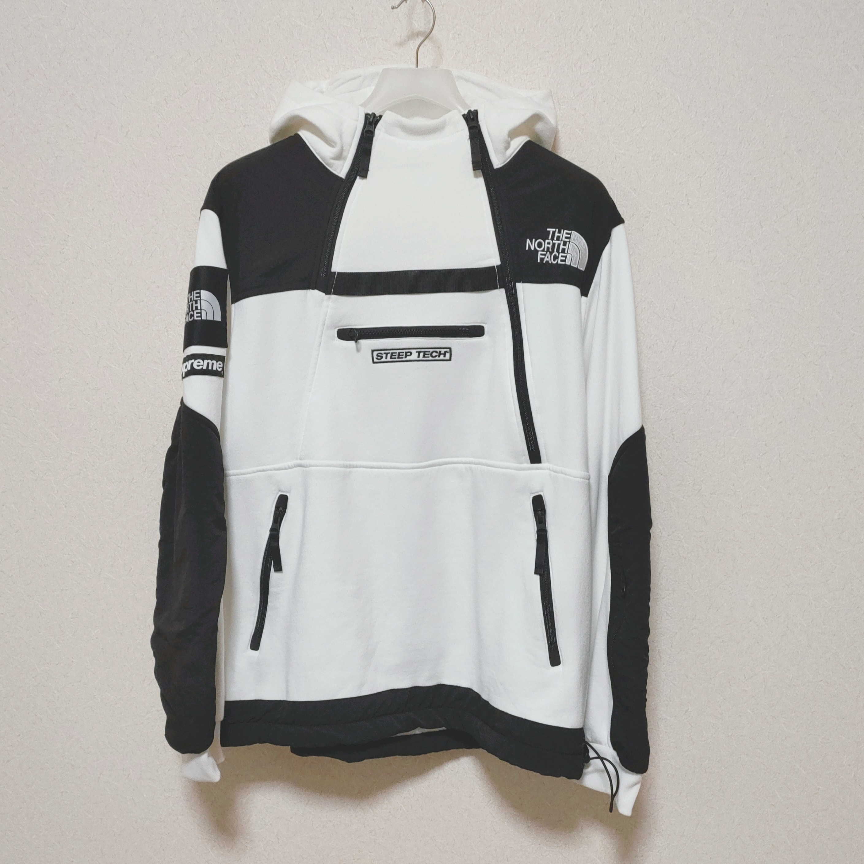 Supreme x The North Face Steep Tech Hooded Sweatshirt "White"