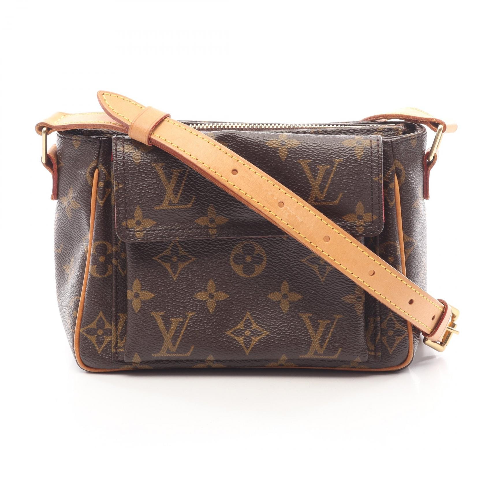 ルイ・ヴィトン LOUIS VUITTON ヴィバシテPM ショルダーバッグ バッグ PVCコーティングキャンバス レザー モノグラム レディース ブラウン系 M51165 【中古】