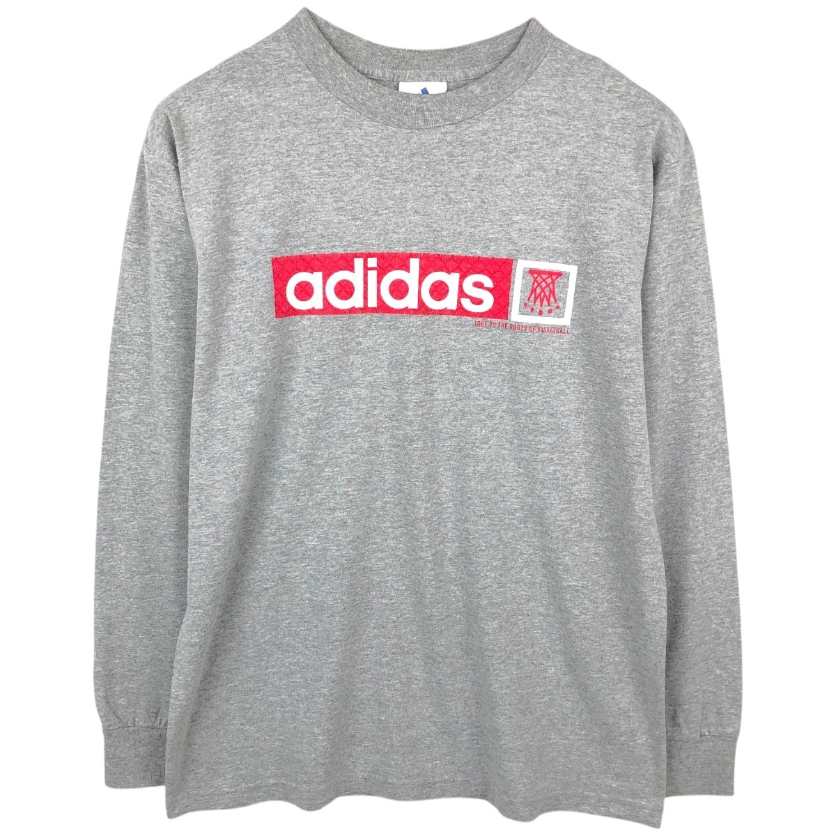 古着 90~00年代 アディダス adidas ロングTシャツ ロンT USA製 メンズM相当/eaa661978