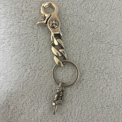 Chrome Hearts Key Ring Classic Link Short / Dagger "Silver"