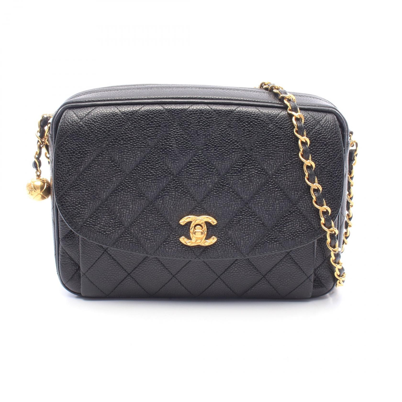 シャネル CHANEL マトラッセ ショルダーバッグ バッグ キャビアスキン(グレインドカーフ) レディース ブラック系 【中古】
