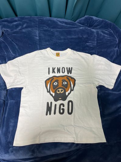 HUMAN MADE I KNOW NIGO KAWS T-SHIRT "White"