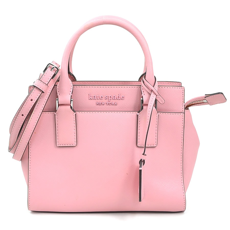ケイトスペード Kate Spade ハンドバッグ ショルダーバッグ レザー ピンク レディース【中古】 h32521i