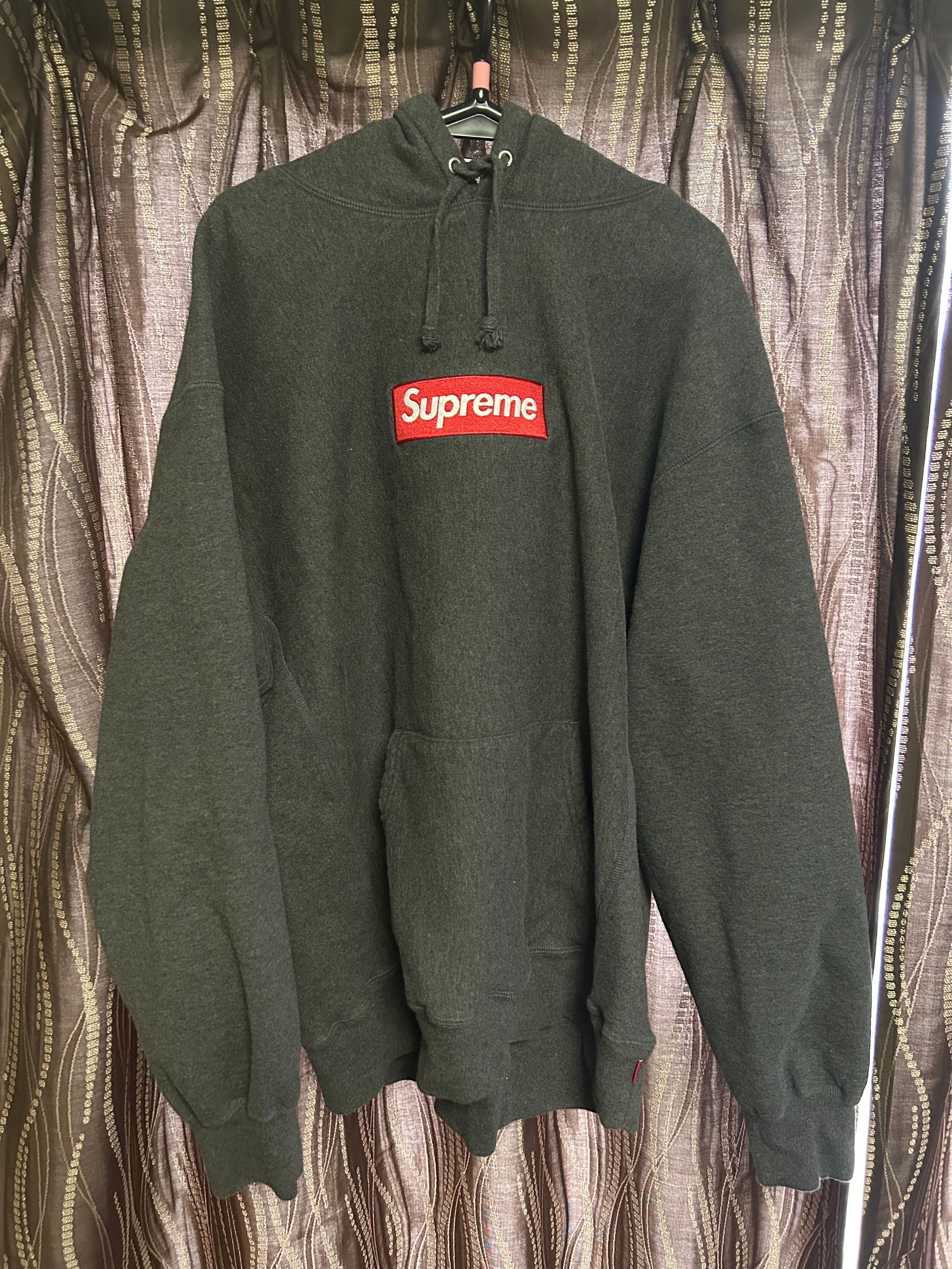 Supreme Box Logo Hooded Sweatshirt "Charcoal" (21FW)