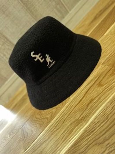 WIND AND SEA X KANGOL BERMUDA BUCKET "Black"