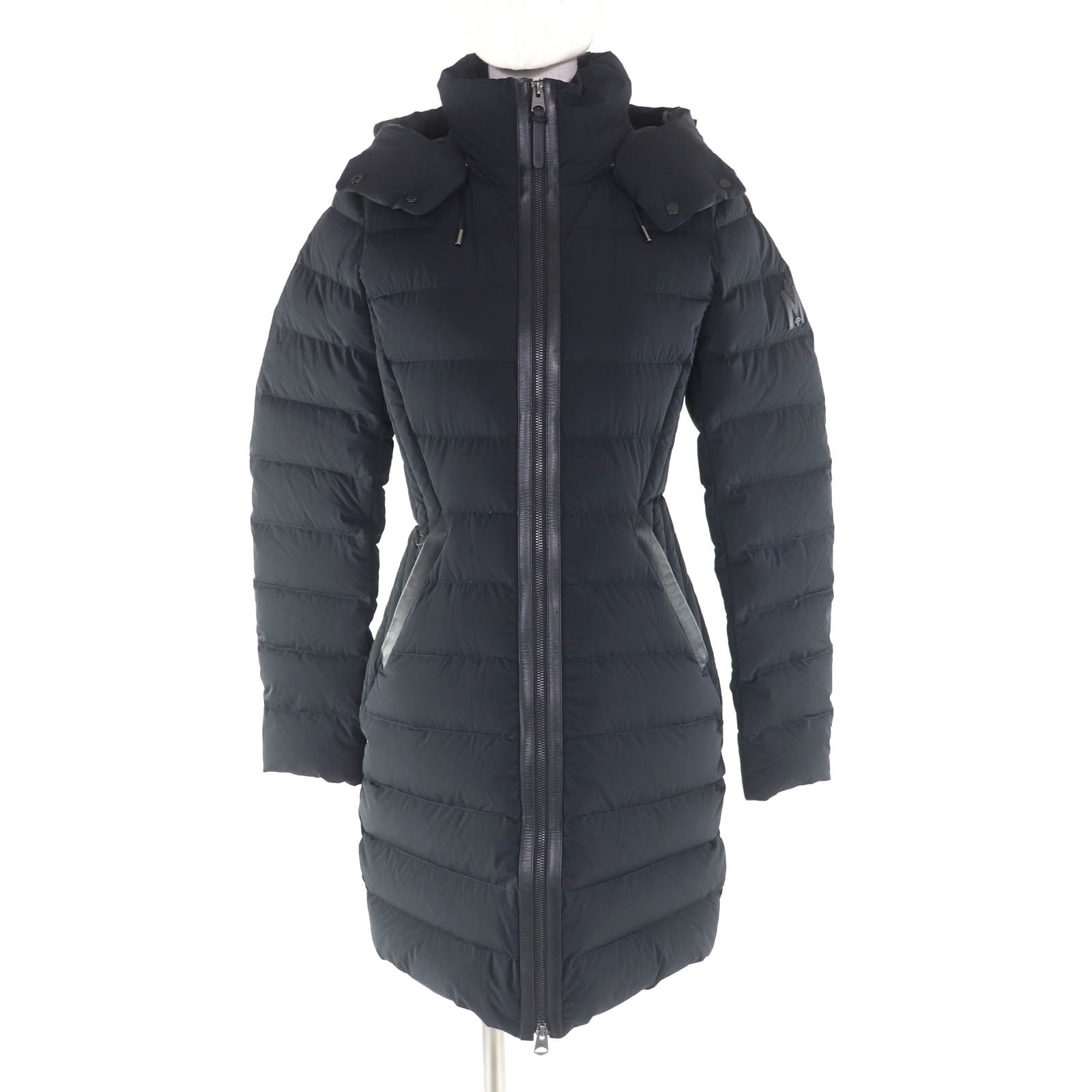 美品 マッカージュ ダウンコート FARREN ブラック レディース XS