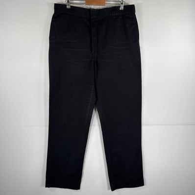 古着 ディッキーズ Dickies ワークパンツ 874 ストレート チノパン 大きいサイズ ワンポイントロゴ w40 L34 ブラック メンズ