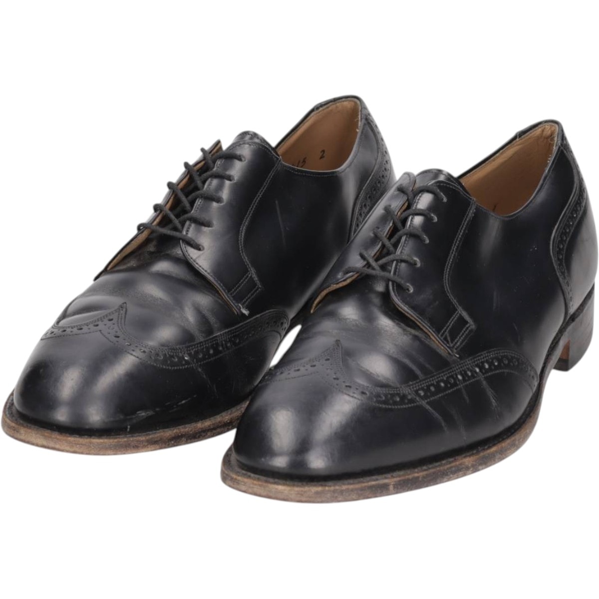 古着 ジョンストンアンドマーフィー JOHNSTON&MURPHY OPTIMA ウイングチップシューズ USA製 10 1/2 メンズ28.5cm相当/saa015059