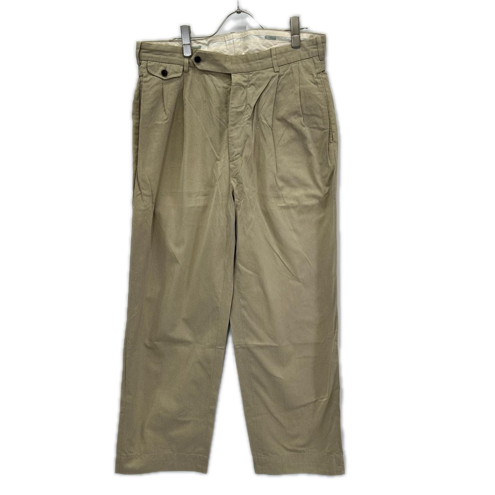アプレッセ 24SAP-04-16H エクリュ コットン ニドムバイオ加工 Type.2 Melange Gabardine Trousers 2