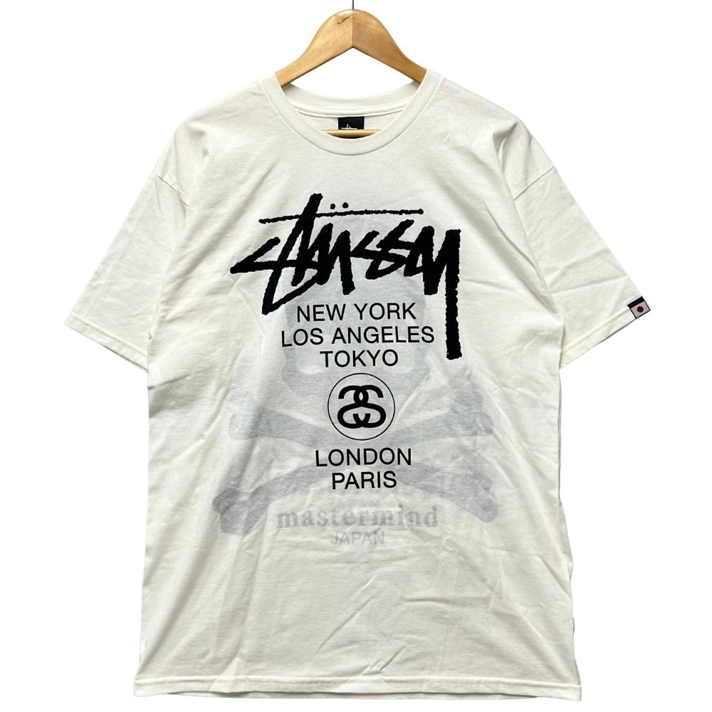 STUSSY ステューシー × MASTERMIND スカル ロゴ プリント 半袖Tシャツ 56634