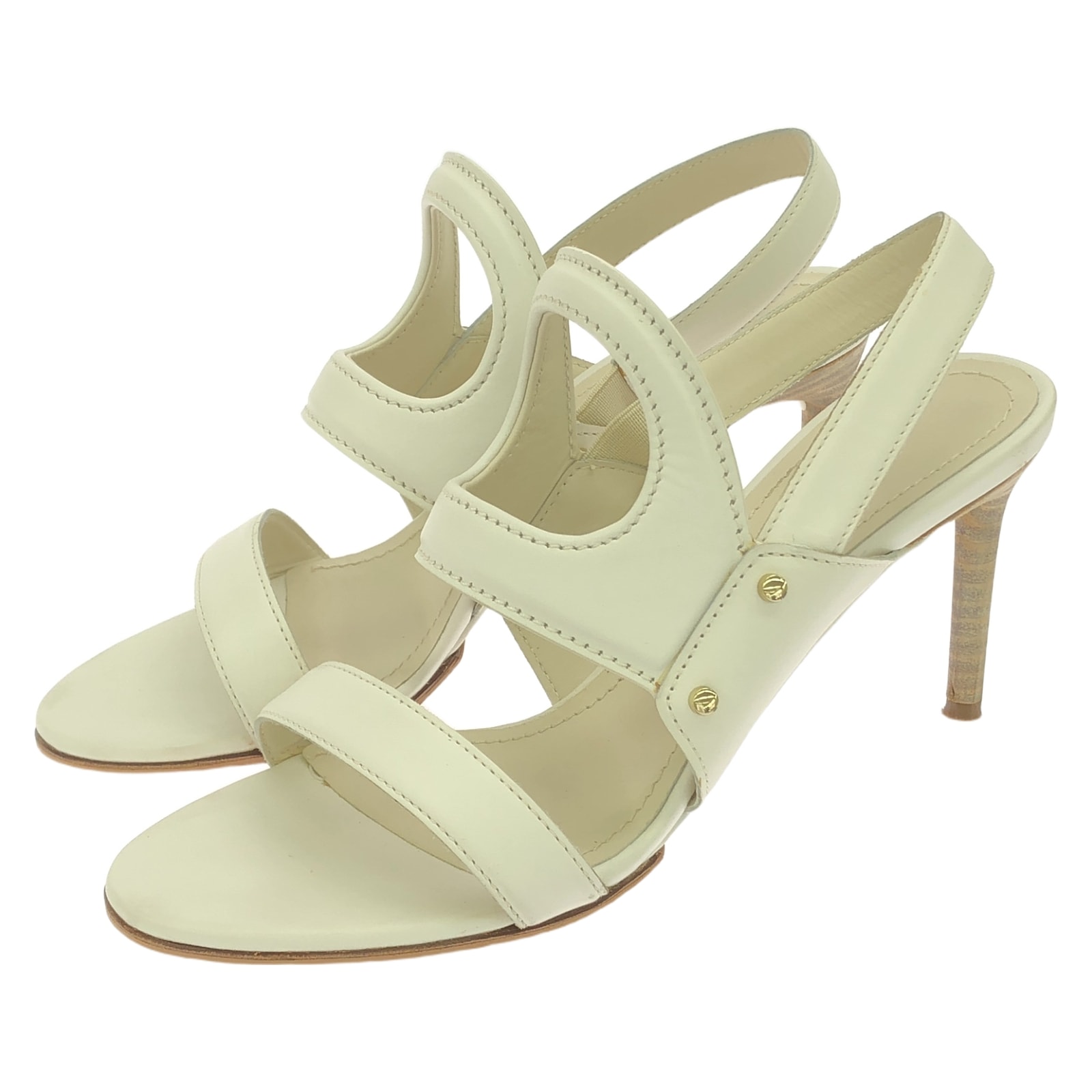 やや傷や汚れあり】マックスマーラ MAX MARA サンダル ホワイト