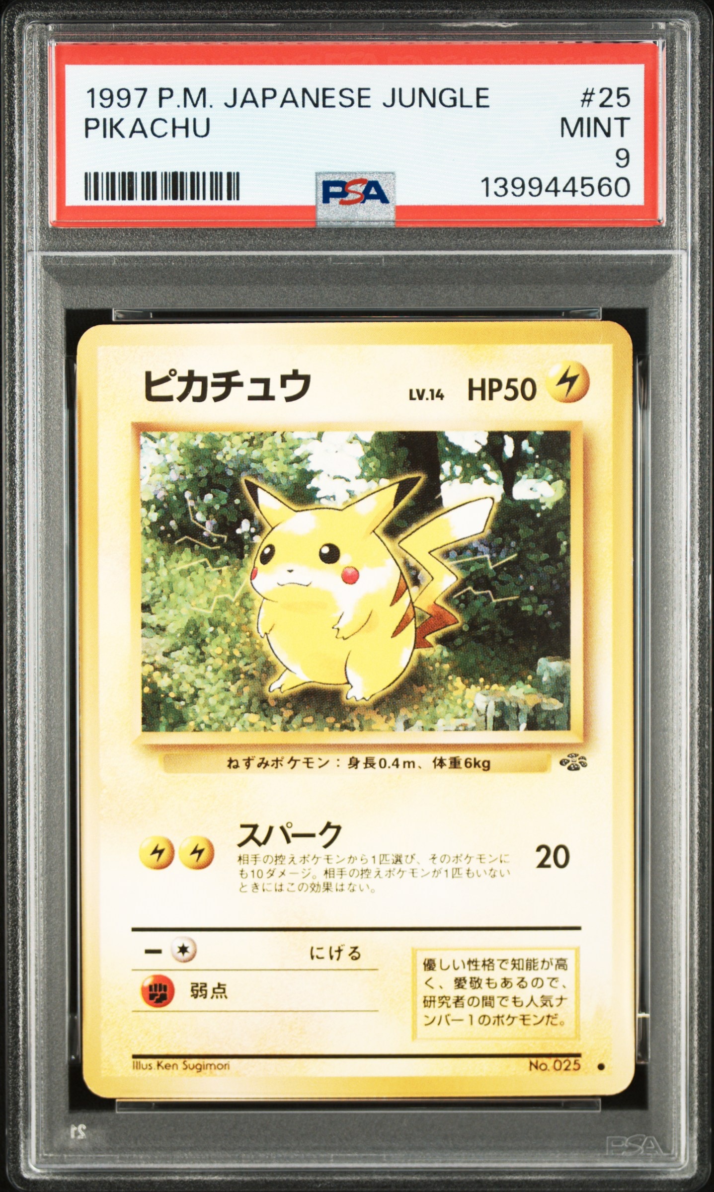 ピカチュウ ● : 旧裏 [PMCG2 No.025](拡張パック「ポケモンジャングル」)