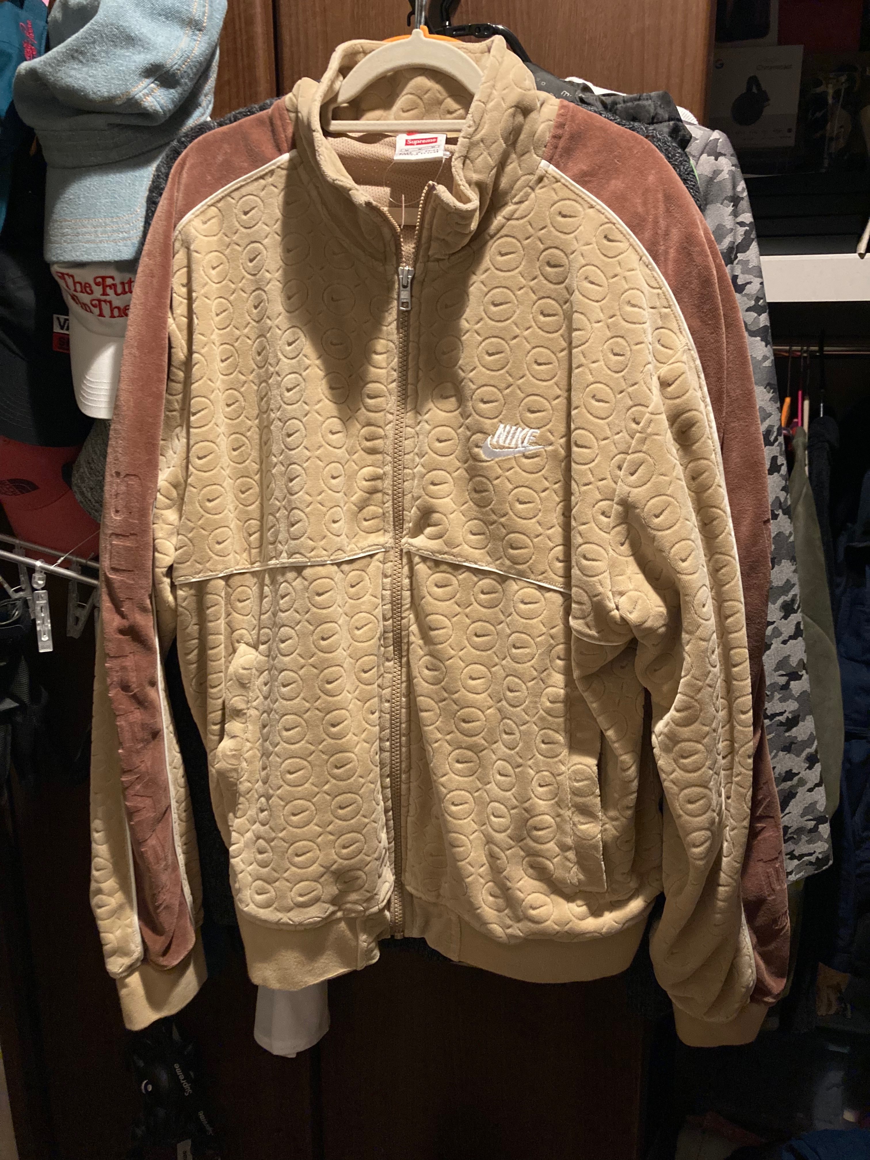 Supreme / Nike® Velour Track Jacket "Tan"