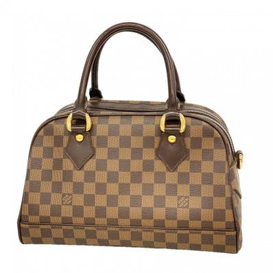 【6db1776】ルイヴィトン ハンドバッグ ダミエ ドゥオモ N60008 エベヌ【中古】レディース