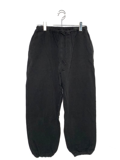 24AW COMOLI Product-Dyed Drawstring Pants "Black"