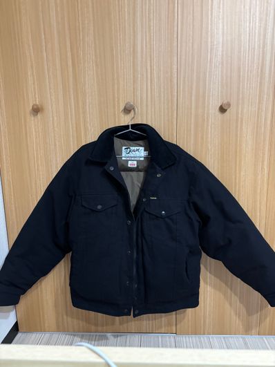 Supreme / Schott Canvas Down Trucker Jacket "Black"