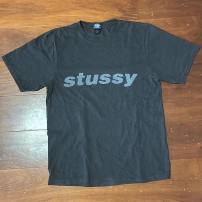 Stussy Shark Tee Pigment Dyed "Faded Black"