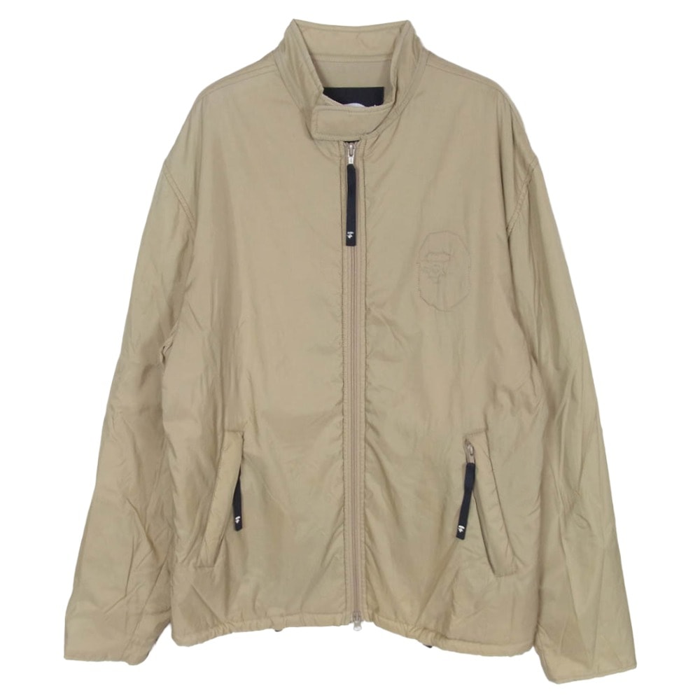 A BATHING APE アベイシングエイプ ジャケット 90s 猿顔ステッチ 中綿 ジャケット ブルゾン ベージュ系【中古】