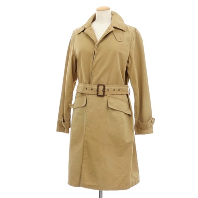 【中古】ラルフローレン RALPH LAUREN コットン ステンカラーコート ベージュ【サイズ6】【レディース】