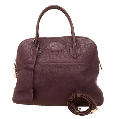 ★最終価格★SALE【6dc2686】エルメス ハンドバッグ ボリード35 トリヨンクレマンス カシス シルバー金具 □L刻印 2wayバッグ【中古】レディース
