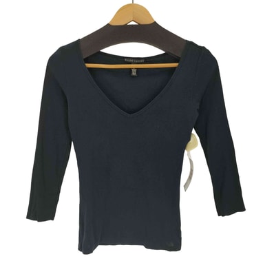 USA製 Vネック L/S コットン シャツ【1143300930376】